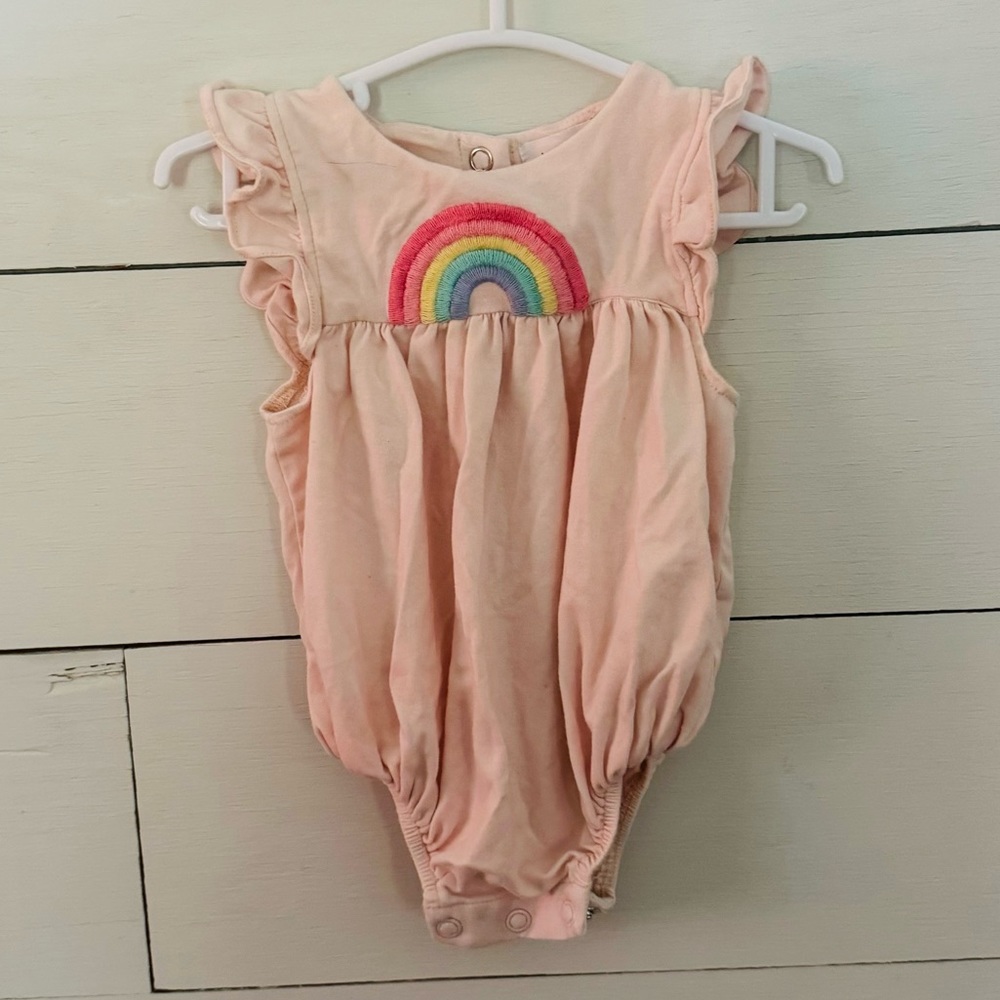 Rainbow Embroidered Onesie